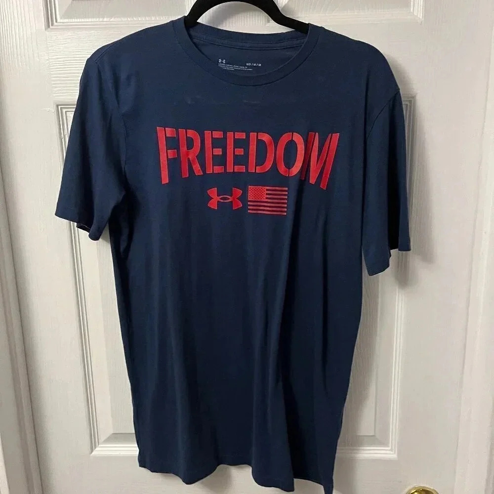 Men’s Under Armor Freedom Short Sleeve Tee Shirt Size Medium